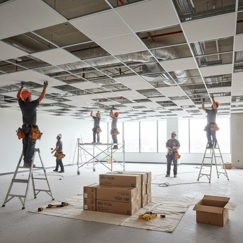 T Bar Ceiling Installation